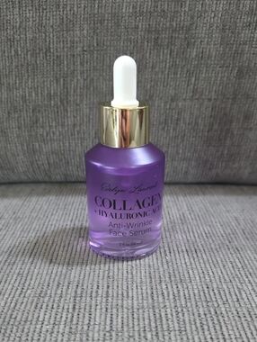 Evelyn Laurent Collagen + Hyaluronic Acid Anti-Wrinkle Face Serum, 2oz., New.